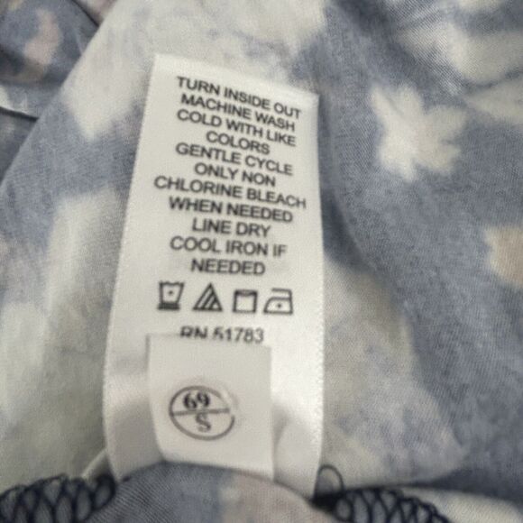 Maurices 24/7 Swing Style Dress Sz S Sleeveless Tank Blue Floral Pockets NWT - Picture 11 of 12